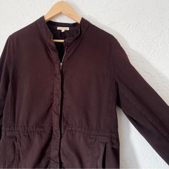 Eileen Fisher Organic Cotton Zipper Front Jacket - Picture 3 of 6